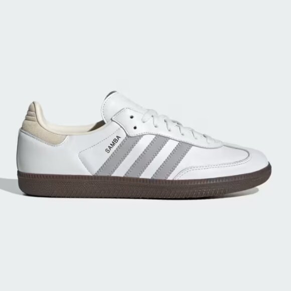 NEW COLOR!! adidas Samba OG Men's Shoes - White/Grey